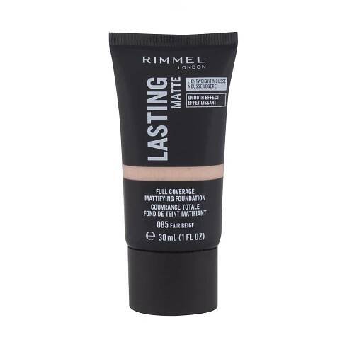 Rimmel London Lasting Matte Full Coverage Make-up pro ženy 30 ml Odstín 085 Fair Beige | ELNINO.CZ