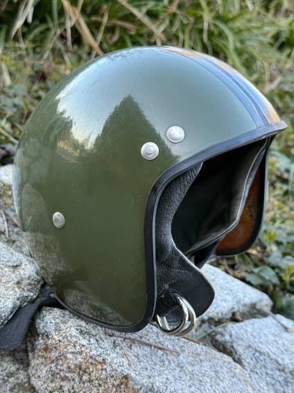 Retro moto přilba TVAR Pardubice – zelená 54, Aukce od 1 Kč | Aukro