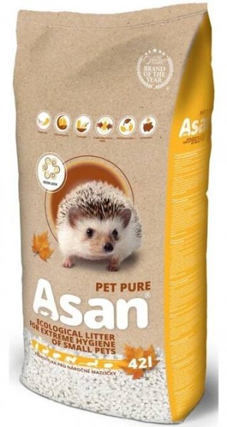Podestýlka hlod. Asan Pet Pure 42l / 8kg