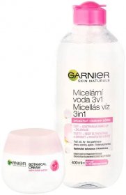 Garnier Vánoční balíček Skin Rose Sensitive micelární voda + krém
