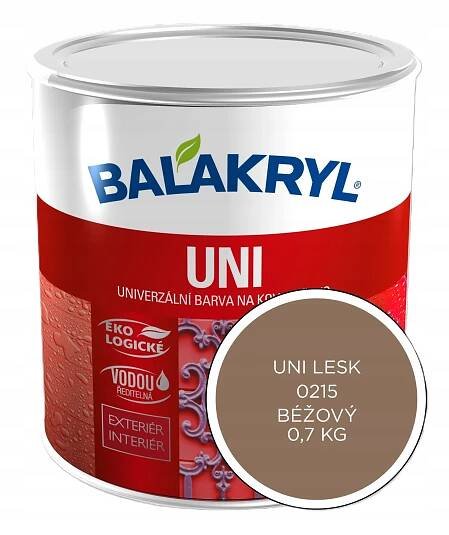 Balakryl UNI LESK Barva: 0215 béžová, Hmotnost: 0,7kg
