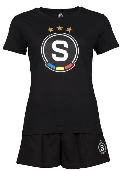 Pyžamo Sparta logo černé dámské