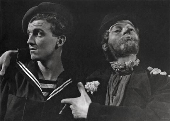 Koráb Tenacity - 29.03.1946, Ladislav Daneš (Anglický námořník), Josef Pehr (Hidoux) Foto: Josef Heinrich