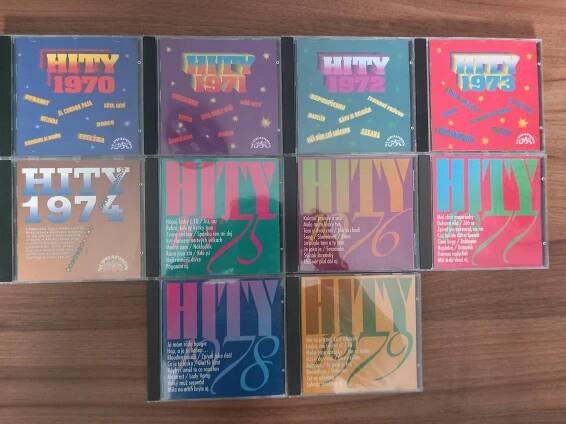10x CD KOLEKCE - HITY ČESKÉ - 70. LÉTA
