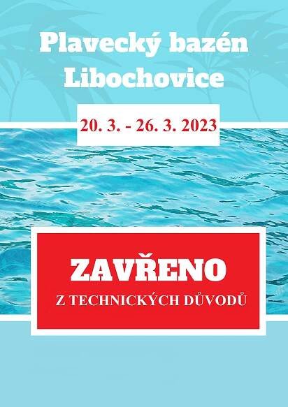 Uzavření plaveckého bazénu z technických důvodů: Libochovice