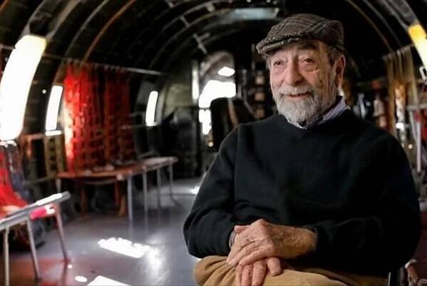 Harold Livingston on the set of "Above and Beyond" in 2015.