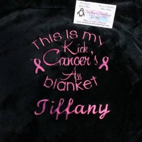 Personalized This is my Kick Cancer's Ass Blanket, 50 x 60 Mink soft Blanket, Personalized Chemo Blanket, Personalized Awareness Blanket