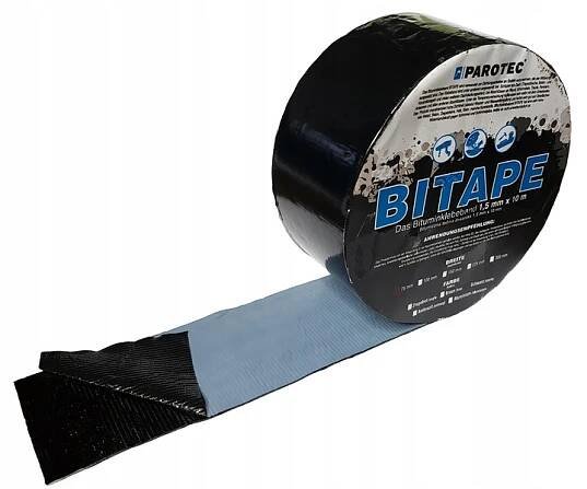 BITAPE Bitumenová páska Dekarska 75 mm x 10 m ČERNÁ Izoluje střechu