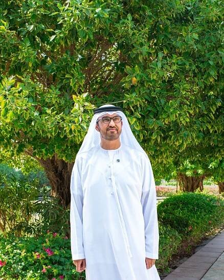 Sultan Al Jaber at the Emirates Palace hotel in Abu Dhabi