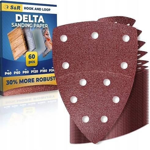 BRUSNÝ PAPÍR NA SUCHÝ ZIP PRO BRUSKY DELTA 105X152 MM. SADA 60 KUSŮ