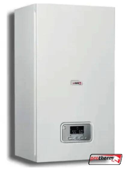 Kondenzační kotel s průtokovým ohřevem vody Protherm Panther Condens Flame 25 KKO-CS/1 (25 kwt).