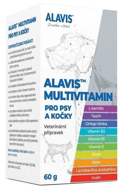 ALAVIS Multivitamin pro psy a kočky 60g