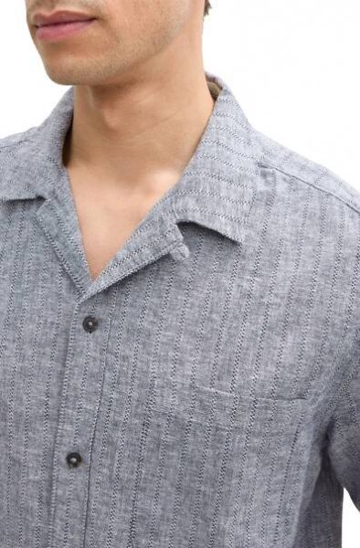 Pánská košile k.r. TOM TAILOR šedá - L | EXE JEANS | Specialisté na džíny Mustang, Cross, Mavi a další