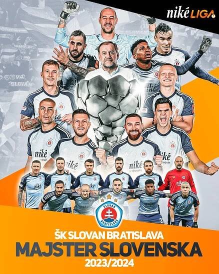 Slovan získal šiesty majstrovský titul v rade | Niké liga