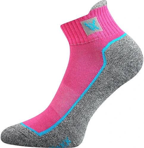 Ponožky bavlněné sportovní NESTY 01 magenta