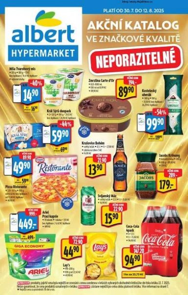 Leták Albert hypermarket (30. 7. - 12. 8. 2025) - strana 1 z 28