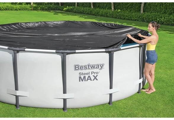 Bestway PVC bazénová krycí plachta černá pr. 305 cm