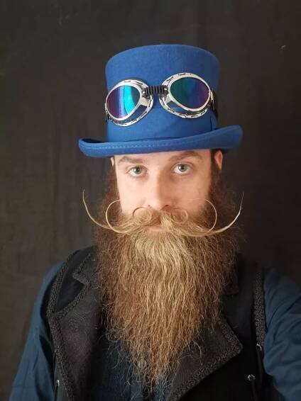 World Beard and Moustache Champion Lewis Aylmer, 33, started growing a beard aged 12