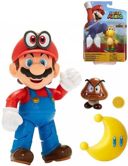 Figurka Nintendo Super Mario 10cm postavička set s doplňkem 5 druhů plast - zvětšit obrázek