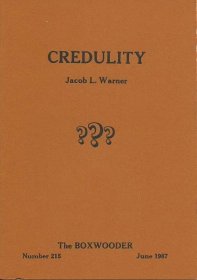 The Boxwooder – Number 215, June 1987 – Credulity – Jake's Journals