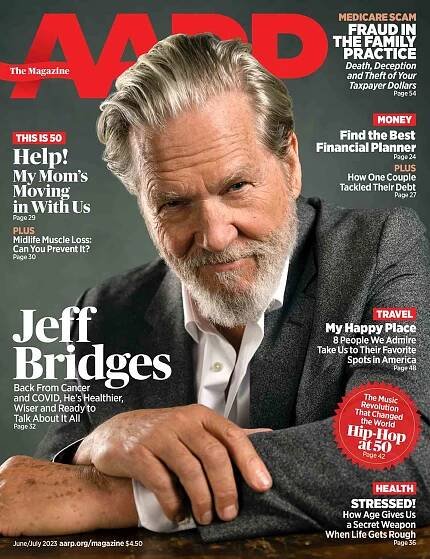 Jeff Bridges on cover of AARP