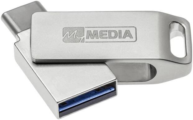 MyMEDIA My Dual USB 3.2 Gen 1 /USB C Drive 16GB USB flash disk 16 GB stříbrná 69268 USB 3.2 (Gen 1x1), USB-C®
