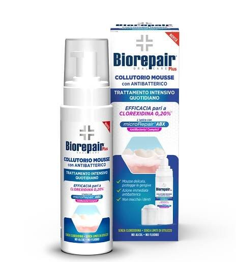 BioRepair Plus intenzivní pěnová ústní voda 200 ml