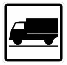Dodatková tabulka E9 - Druh vozidla