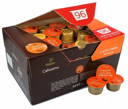 TCHIBO CAFISSIMO CAFFE CREMA VOLLMUNDIG 96 kapslí