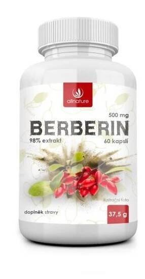 ALLNATURE Berberin Extrakt 98% 500 mg 60 kapslí (Bylinné doplňky stravy)