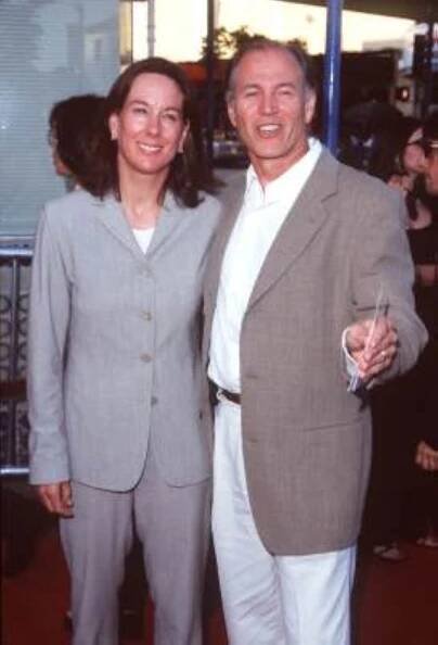 Kathleen Kennedy and Frank Marshall at an event for Armagedon (1998)