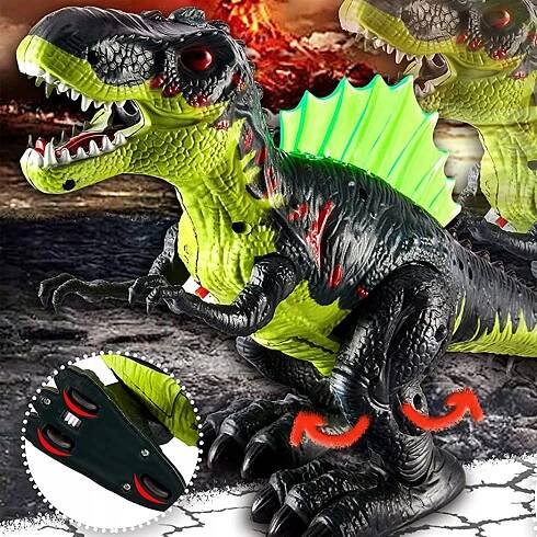 DINOSAURUS T-REX SVÍTÍ ŘVE CHODÍ ZEJE PÁROU XXL INTERAKTIVNÍ FIGURKA Pohlaví chlapci dívky