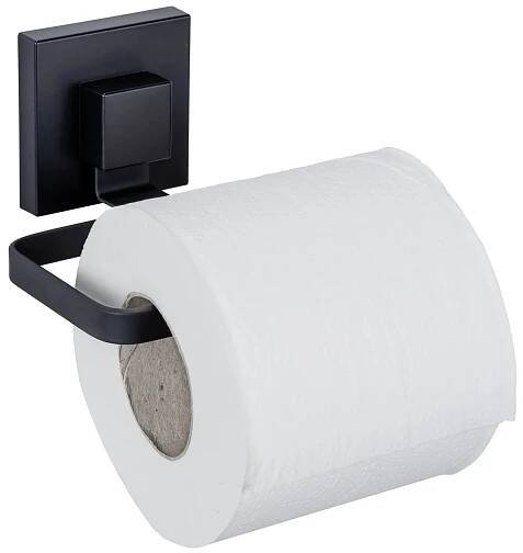 Kovový držák na toaletní papír QUADRO, montáž bez vrtání