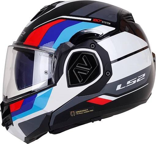 LS2 FF906 Advant Sport černá/modrá/červená/bílá, S