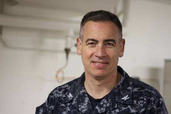 Capt. James Kirk, Zumwalt commanding officer, on May 13, 2016. USNI News Photo
