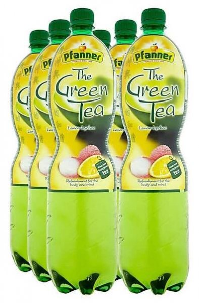 Pfanner Ledový čaj zelený + citron a liči 6x1,5L - NAKUPTESI.CZ
