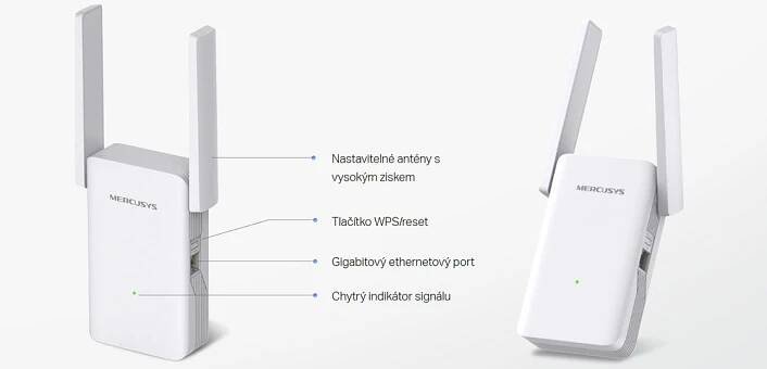 Wi-Fi extender Mercusys ME80X AX3000 (ME80X) bílý | DATART