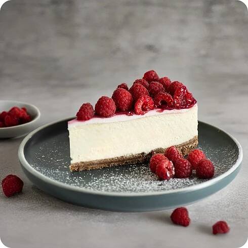 Fresh Raspberry Cheesecake