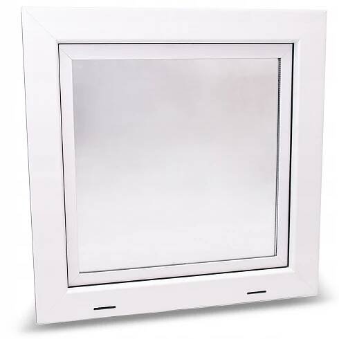 PVC okna 40X40 ekonomická EKO VÝKLOPNÁ 400X400 BÍLÁ Šířka okna 400 mm