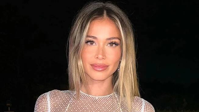 Stunning football presenter Diletta Leotta shocks fans in bizarre see-through outfit for daughter’s 2nd b...