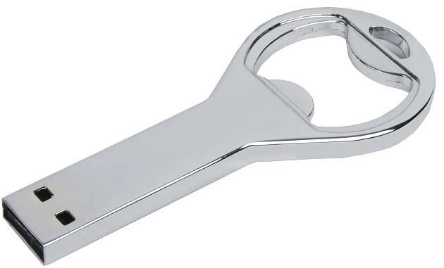Netradiční USB flash disk CULVER stříbrná