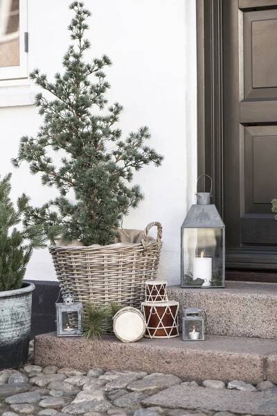 Proutěný obal na květináč Rattan 39 cm