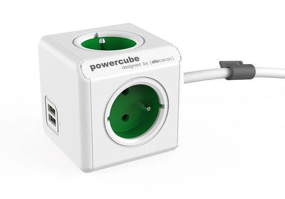 POWERCUBE Extended USB Green 1,5m