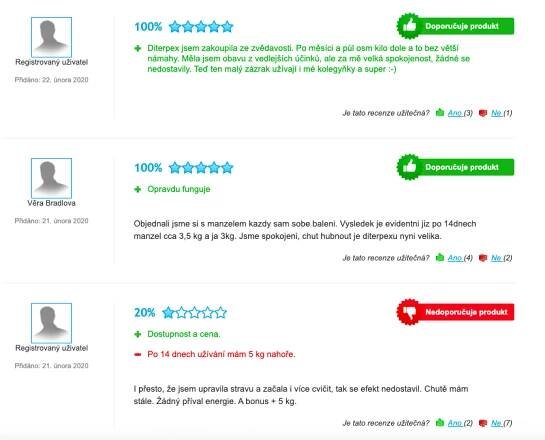 S přípravkem Diterpex jsou lidé spokojeni