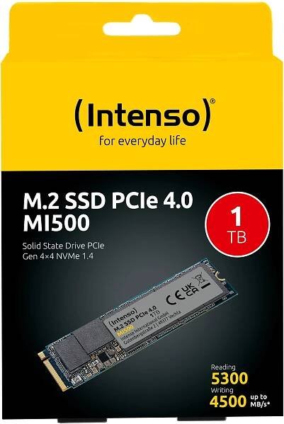 Intenso M.2 SSD MI500 1TB PCIe NVMe Gen 4x4 3836460 (4034303033966)