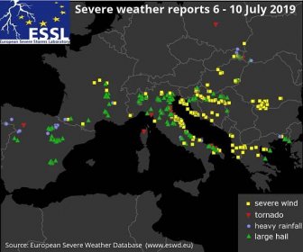 Severe weather outbreak of 6 – 10 July 2019 | European Severe Storms Laboratory