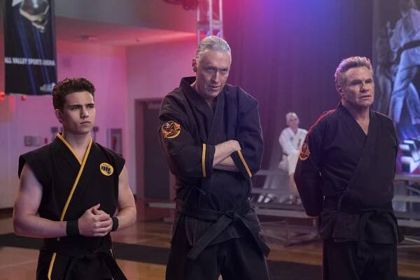 Cobra Kai - Vzestup - Z filmu - Tanner Buchanan, Thomas Ian Griffith, Martin Kove