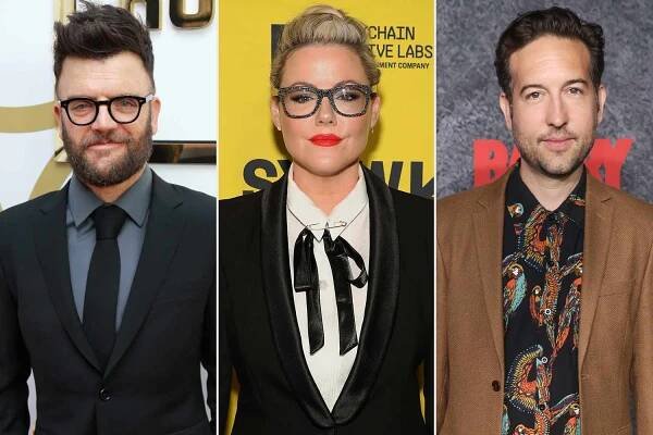 Kevin Weisman attends Hulu's 2018 Emmy Party on September 17, 2018 in Los Angeles, California ; Kathleen Robertson attends the 