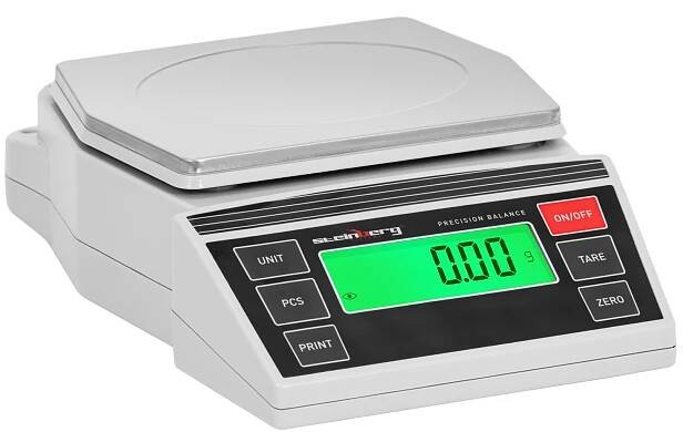 Digitální laboratorní váha - 0,2 až 3 000 g / 0,01 g - 196 x 160 mm