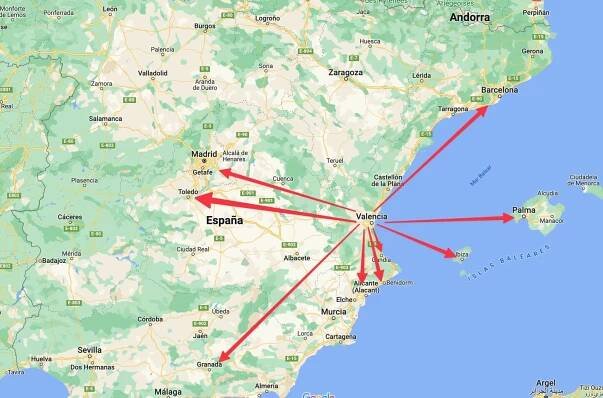 locations valencia